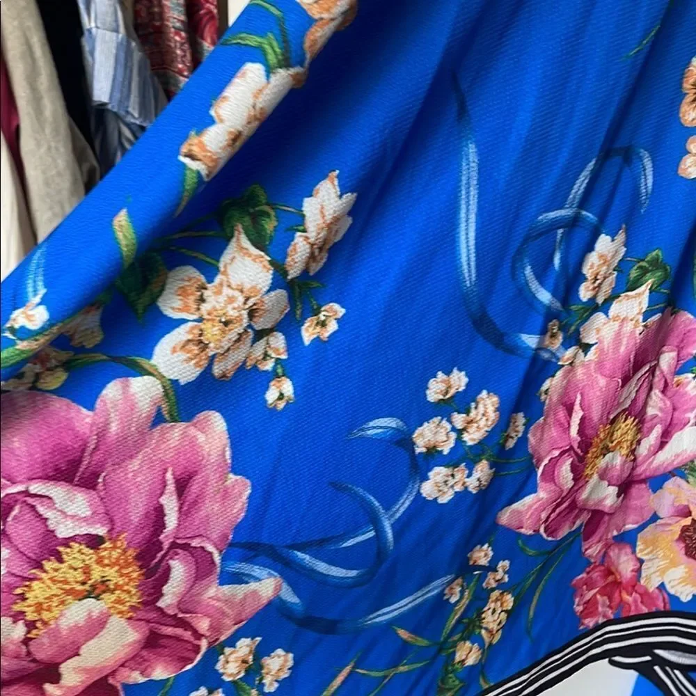 Floral Blue Maxi Dress - Picture 2 of 7
